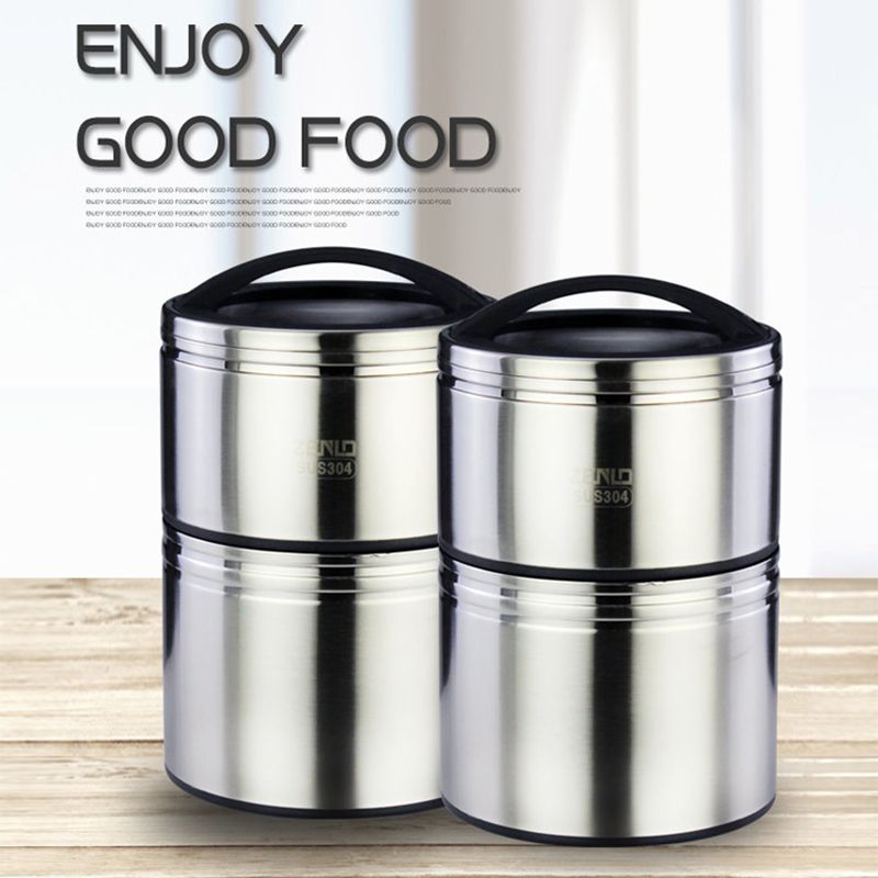 2018 Thermal Insulated Food Carrier Insulation Pot Double Layer Non 2018 Thermal Insulated Food Carrier Insulation Pot Double Layer Non Magnetic Lunch Box Vacuum Cooker High Quality Stainless Steel From
