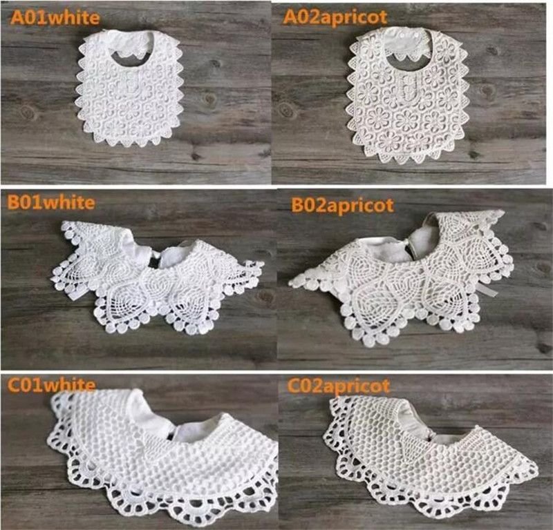 white lace bib