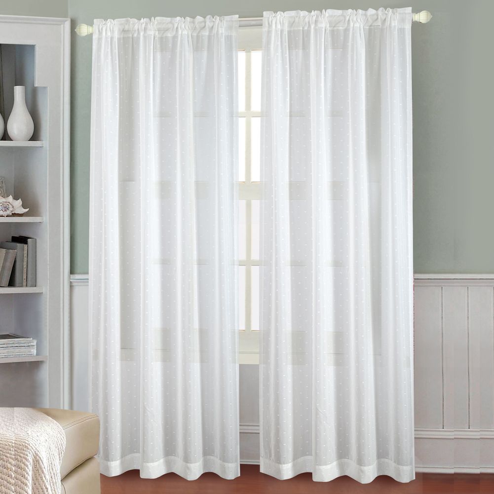 Twinkle Star Curtains Voile Tulle Elegant Floral Tulle Voile Door