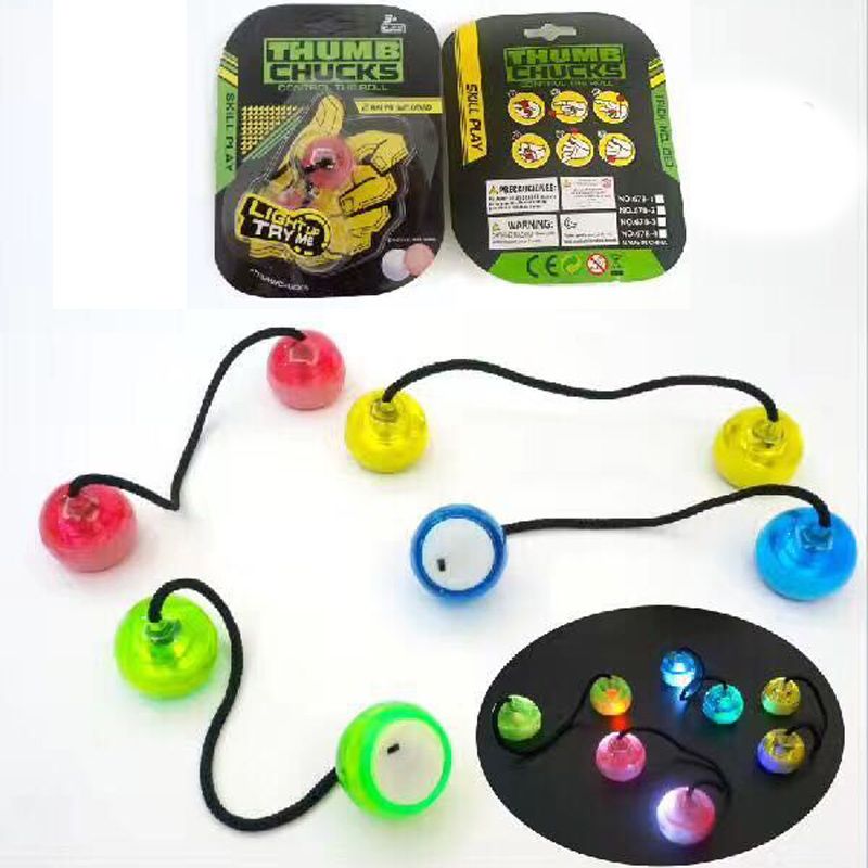 led finger balls yo yo skill with switch thumb chucks led finger balls yo yo skill with switch thumb chucks
