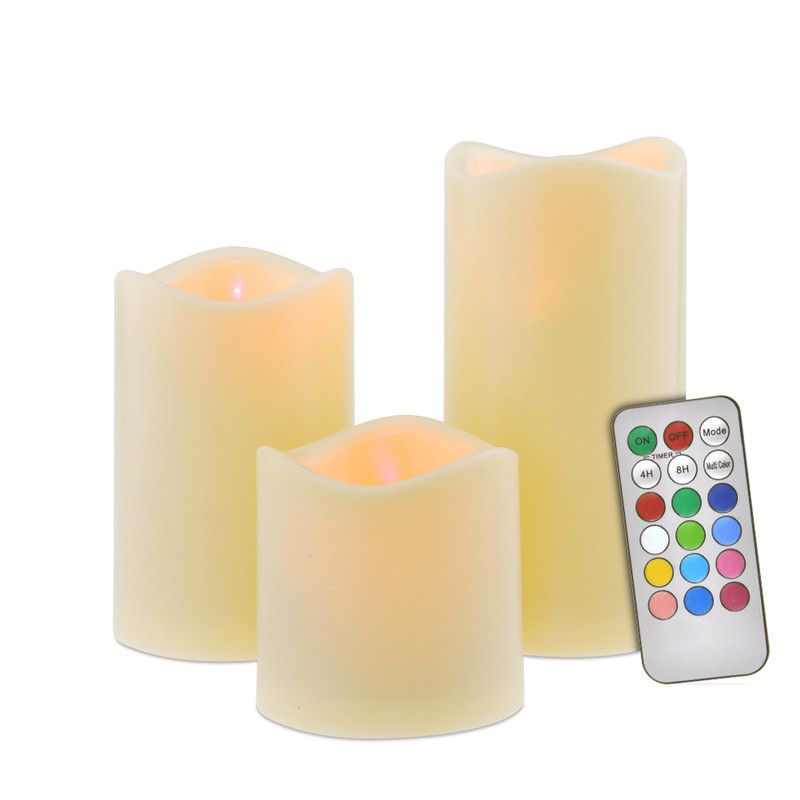 New Design Color Changing Led Candle Safe For Children Flameless Wax