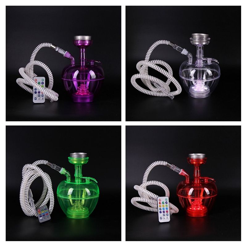 2021 Smoking Dogo LED Shisha Plastic Hookah Dab Rig Mini Water Pipes