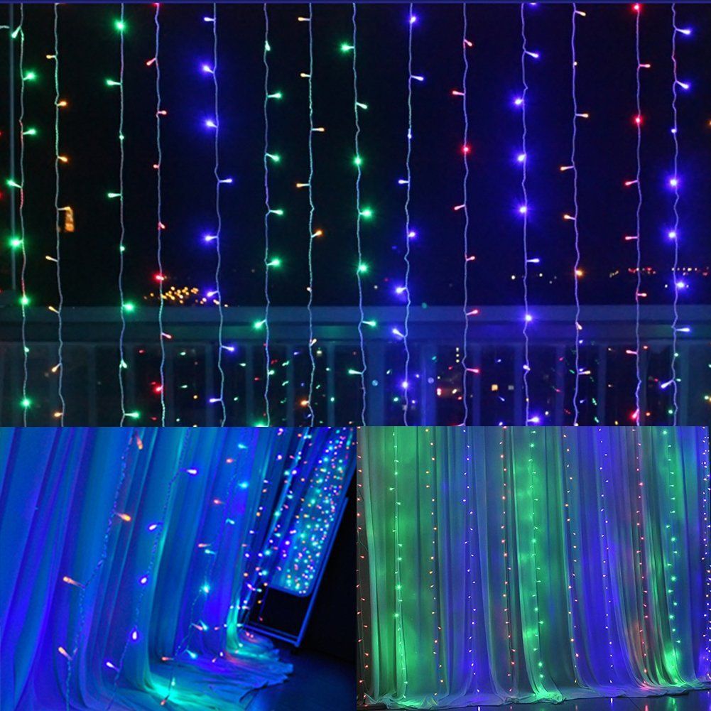 6Mx3M 600 LEDs White Curtain String Llight Background Light Christmas Light For Home Party Led Light line with $63 0 Piece on Ok360 s Store