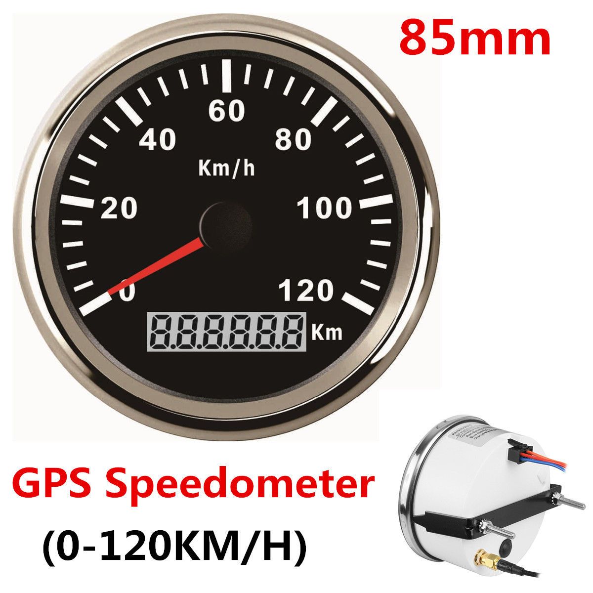 2019 Waterproof KM GPS Speedometer Odometer 120KM/H For Car Motorcycle