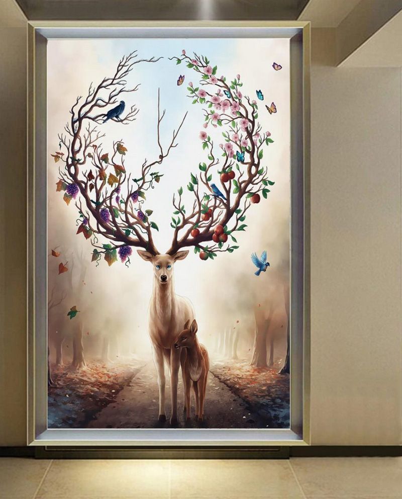 Compra Bosque De Ciervos Wallpaper Fantasy Wall Mural Fondo De