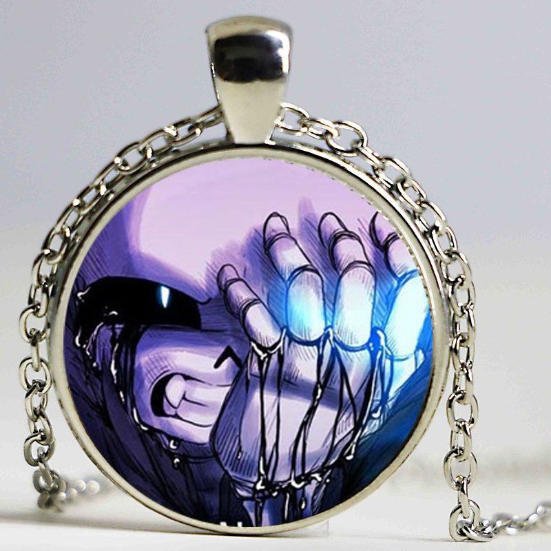Whole 5 Style Undertale Game Gamer Gaming Men Diy Cool Fashion Whole 5 Style Undertale Game Gamer Gaming Men Diy Cool Fashion Glass Chain Necklace Silver Pendant Steampunk Jewelry Gift For Women Pendants And