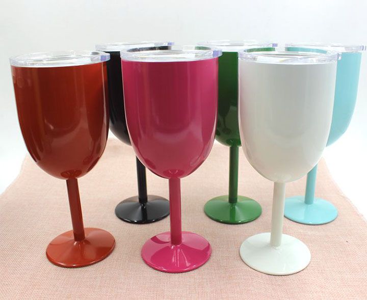 2019 2017 Kitchen Cups Colored Wine Glasses Stainless Steel Tumber