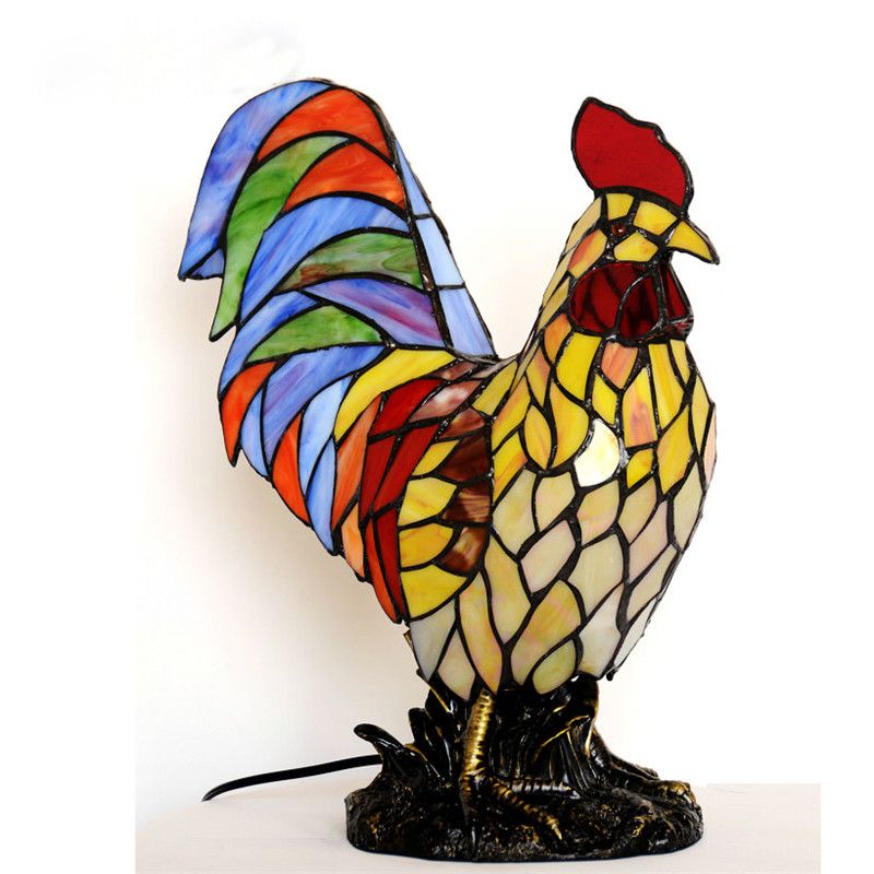 2018 Fumat Stained Glass Table Lamp High Quality Rooster 2018 Fumat Stained Glass Table Lamp High Quality Rooster Creative Home Docor For Living Room Office Light Fixtures From Goodsoft 178 9 Dhgate