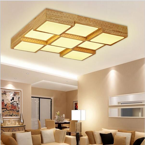 2018 Modern Wood Led Ceiling Lights Square Box 9 Heads Light 2018 Modern Wood Led Ceiling Lights Square Box 9 Heads Light Flush Mount Oak Indoor Fixture From Zidoneled 123 82 Dhgate