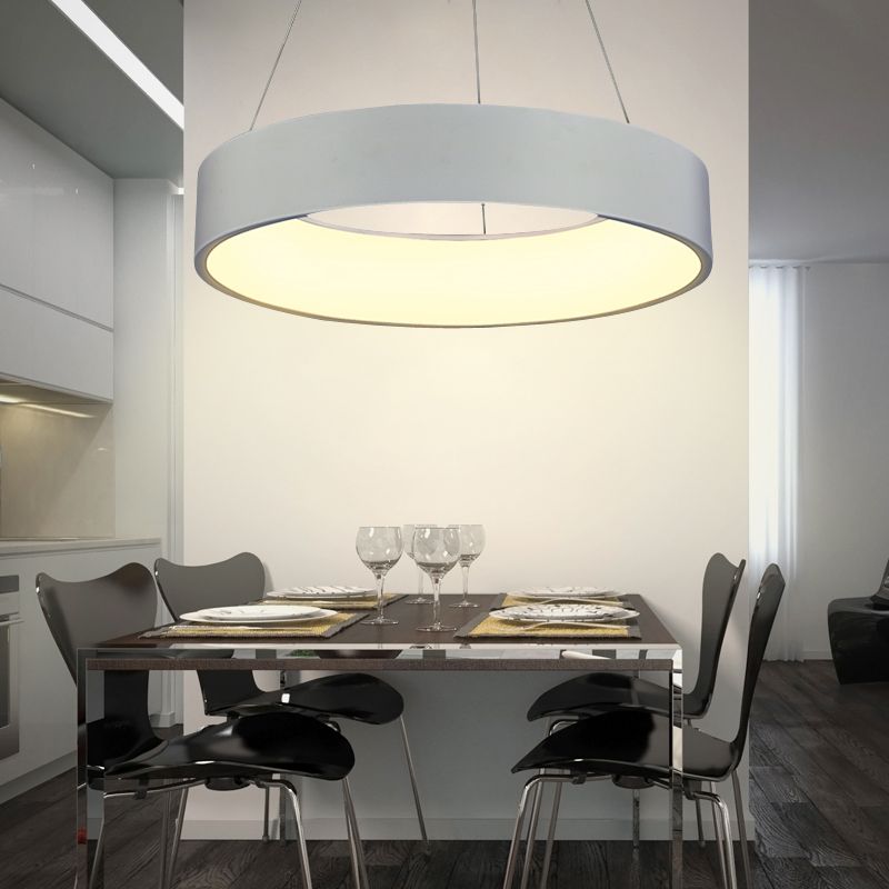 Modern Led Pendant Lights Ring Suspension For Dining Room Modern Led Pendant Lights Ring Suspension For Dining Room Lamps Home Decoration Brighter Light Fixtures Round 60cm Lamp Glass