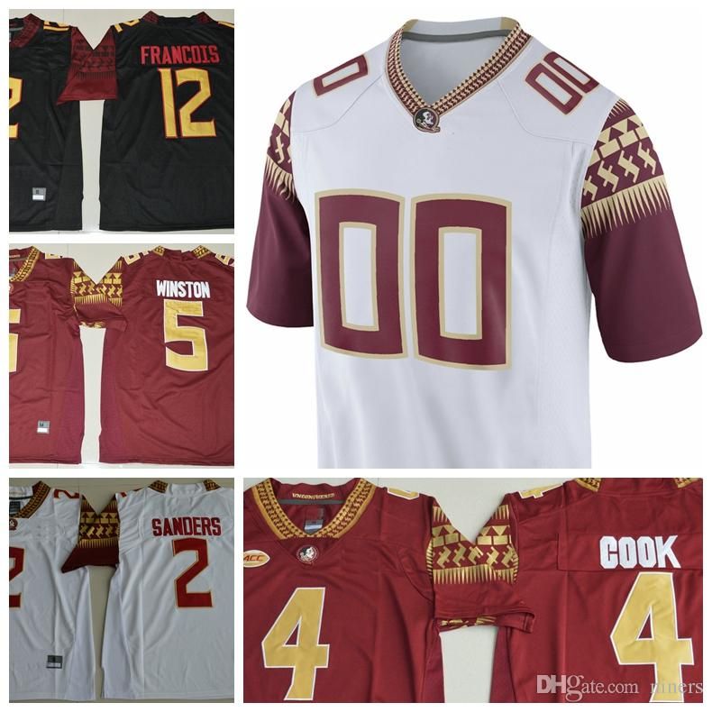 2019 Florida State Seminoles Jersey 4 Dalvin Cook 1 James Blackman Cam