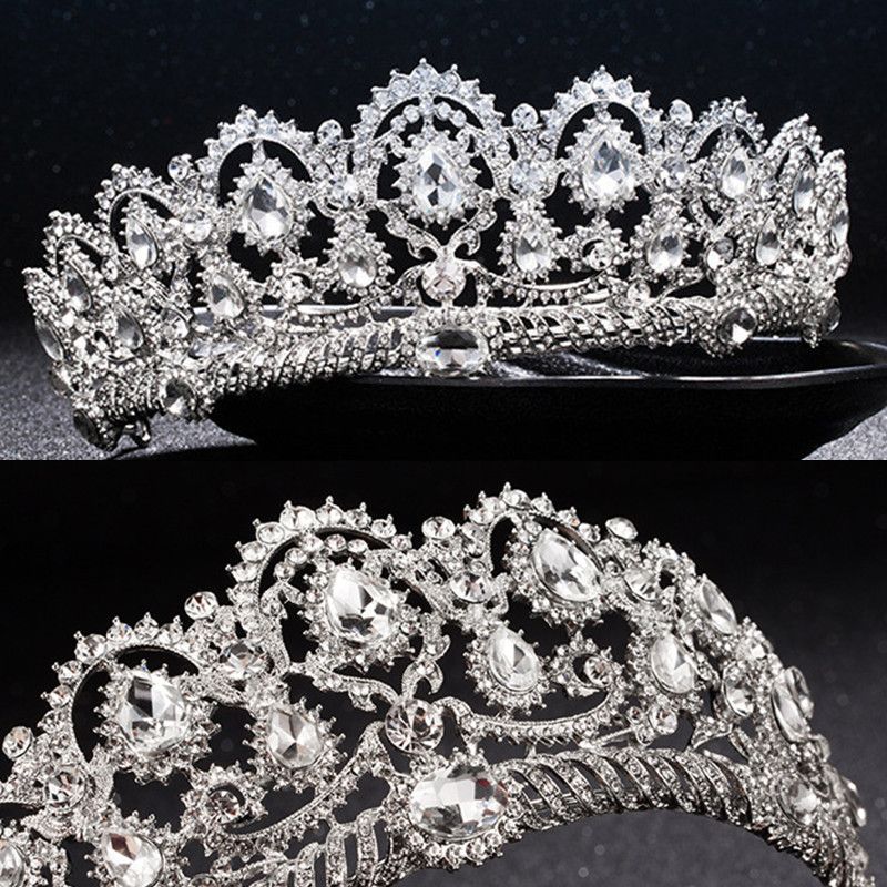 Luxury Bridal Crown Cheap But High Quality Sparkle Beaded Crystals