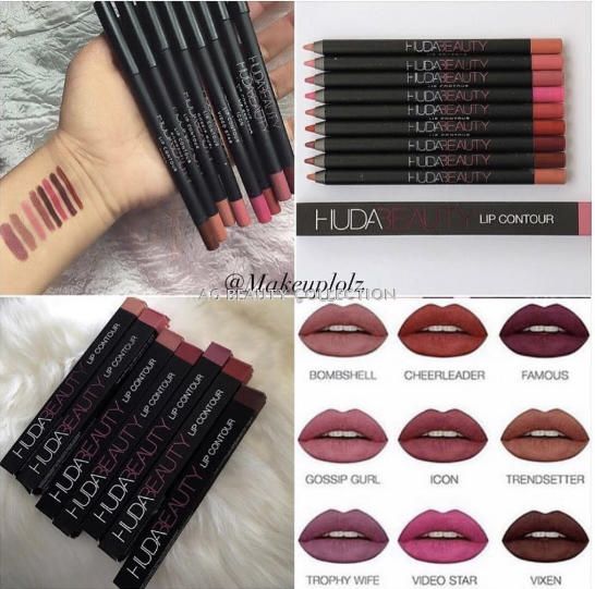 In Stock Hotest Huda Beauty Lip Liner Contour Lip Pencil Matte Makeup