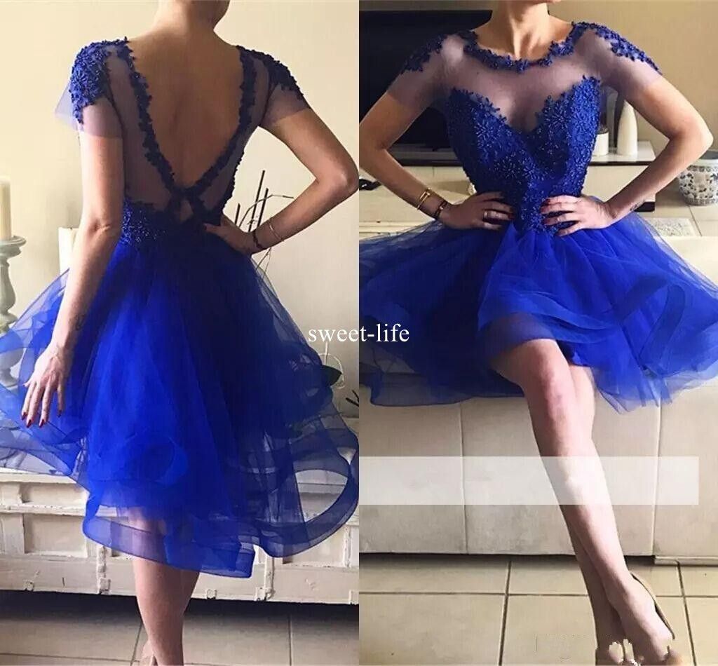 sexy blue cocktail dresses