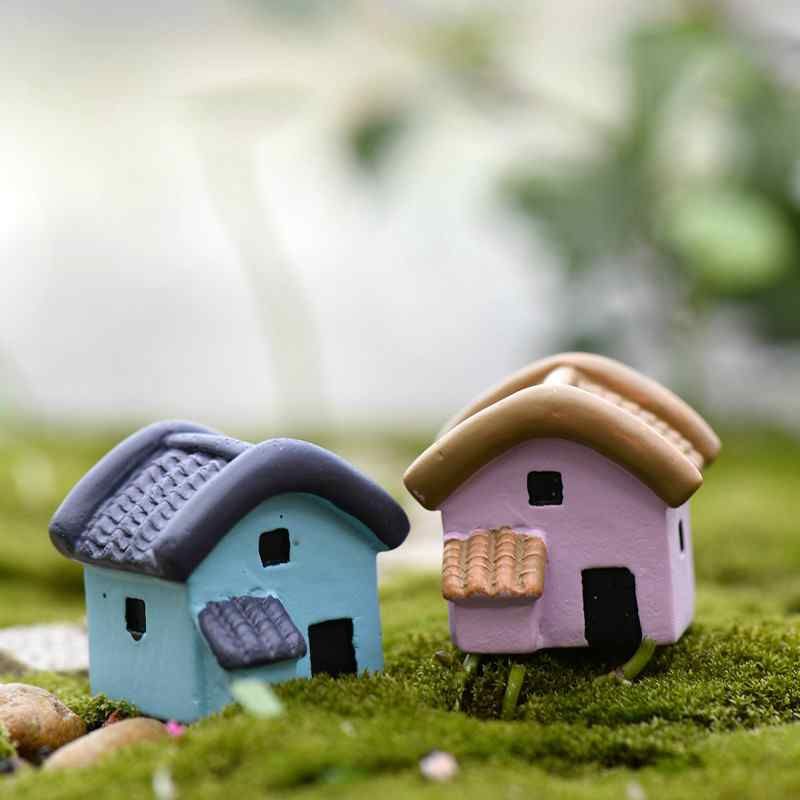 2019 Mini Soft Pottery House Polymer Clay Decor Moss Terrarium Micro
