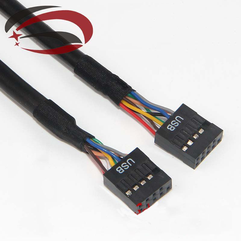 PC Desktop Computer Case Internal Motherboard 9pin USB Dupont Female To