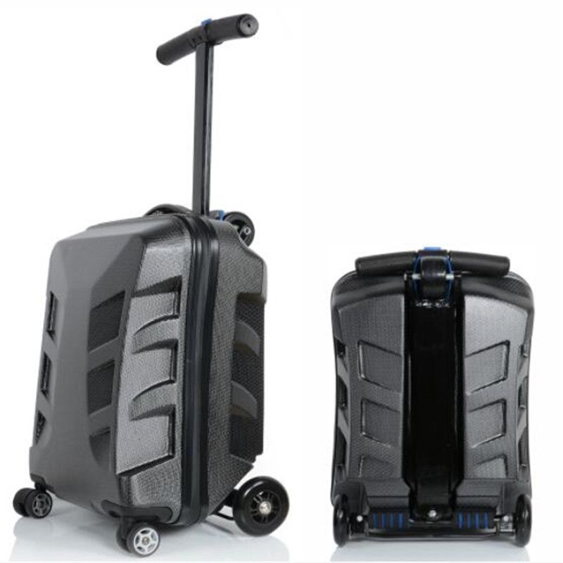 2019 High Quality 21 Inches Kick Scooter Suitcase Trolley Case 3D