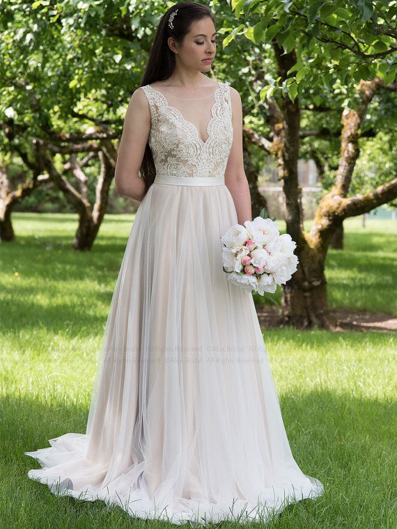 Brautkleid softtüll spitze