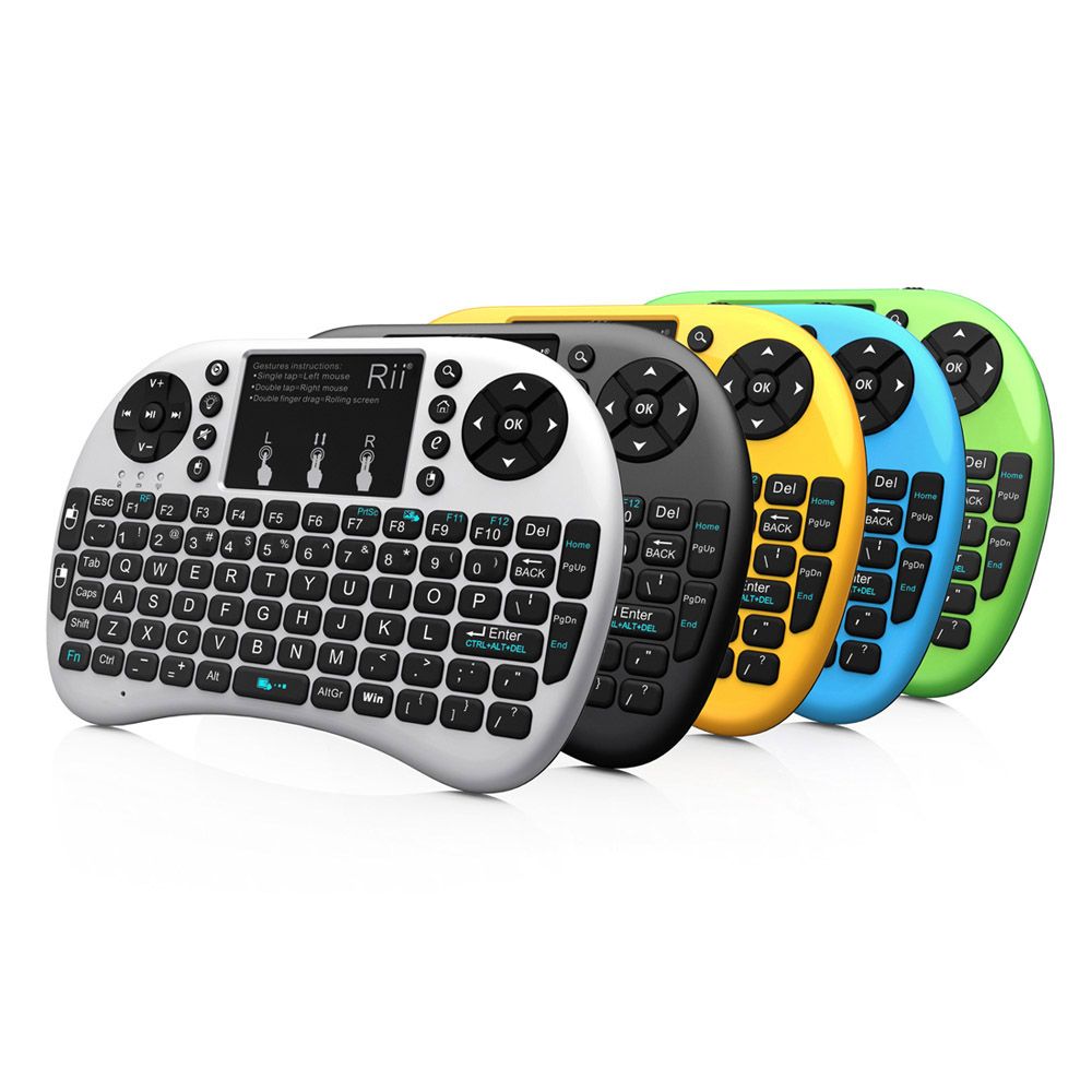Rii I8+ 2.4G Mini Wireless Keyboard With Backlit Backlight Multi Touch ...