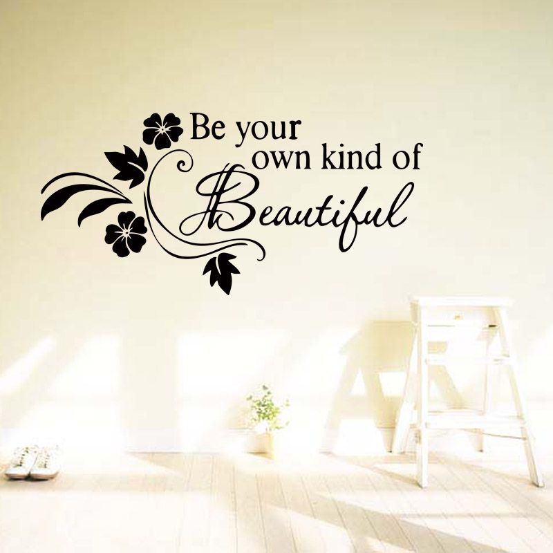 Removable Wall Art be your own kind of beautiful flower vine removable wall quotes Removable Wall Art be your own kind of beautiful flower vine removable wall quotes