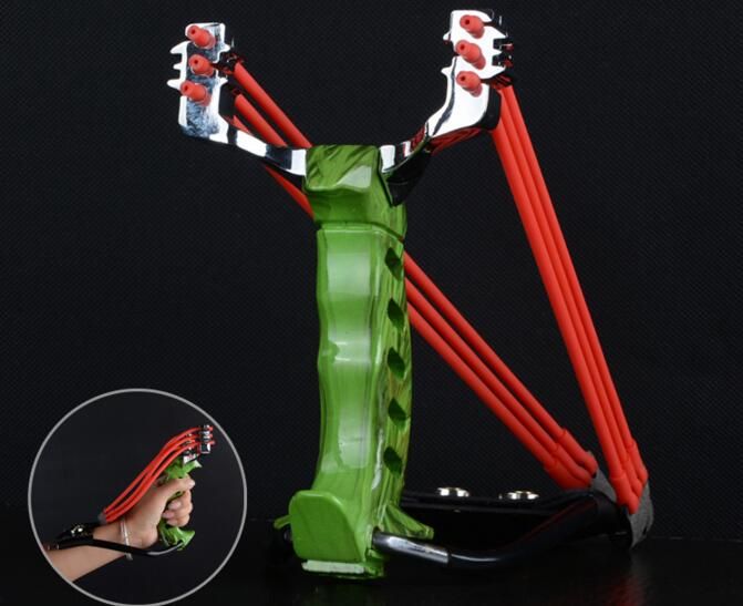 Slingshot Outdoor Metal Heavy Slingshot Black Assassin Stainless Steel Competitive Gun Infrared