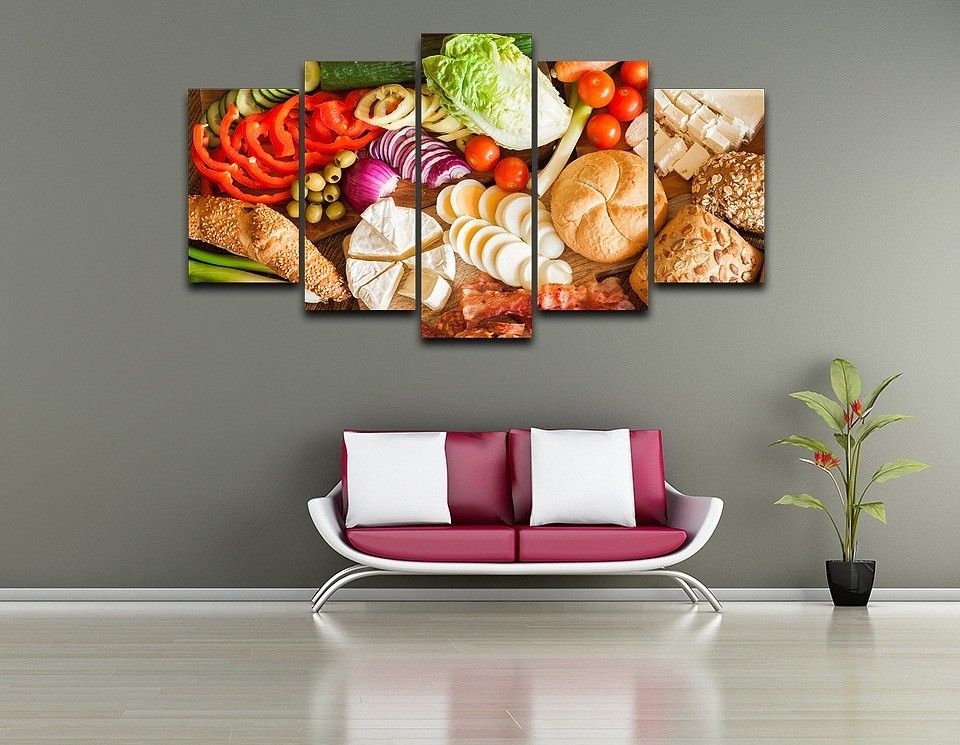 Wholesale Stylish And Cheap BRAND 5 Panel Unframed Vegetables Food