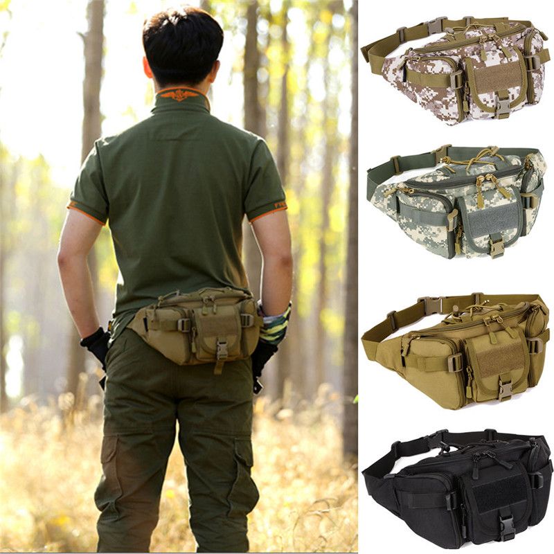 Outdoor Sport Tactical Waist Pack Pouch Camping Hiking Camouflage Fanny