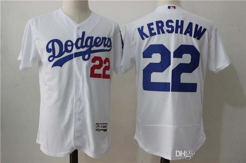 2019 Los Angel Dodgers 22 Kershaw Majestic Cool Base Player White
