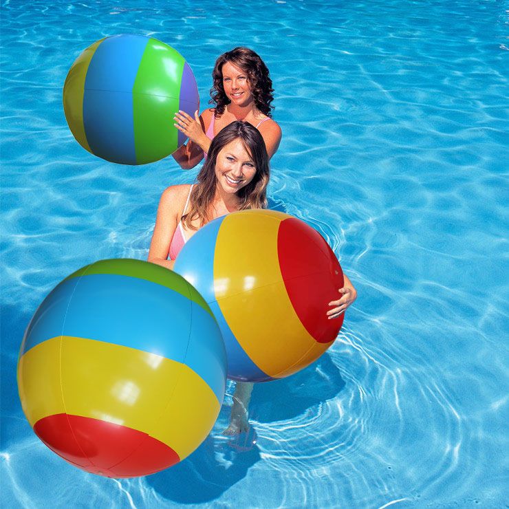 Beach Ball In Water 2017 rainbow large inflatable beach ball play water polo the beach Beach Ball In Water 2017 rainbow large inflatable beach ball play water polo the beach