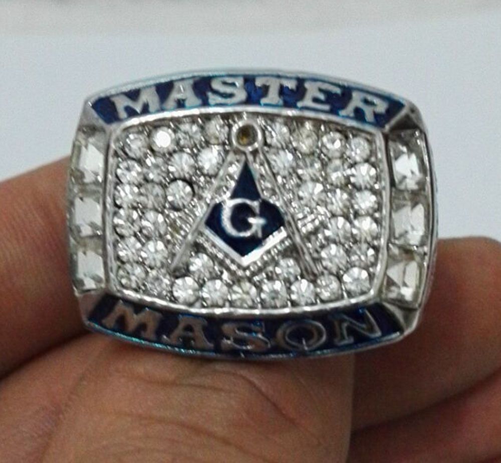 2020 New Arrival Masonic Championship Ring Blue Flag From ...
