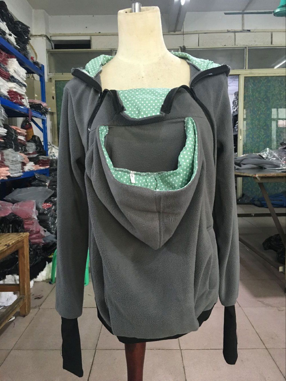 2021 2017 Baby Carrier Kangaroo Jacket Winter Hoodie