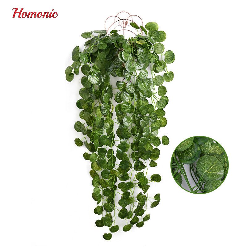 12 Big Value Artificial Fake Hanging Plant Leaves Garland Home Garden