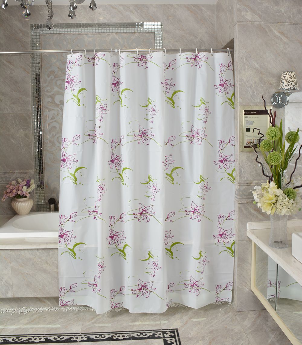 2019 Waterproof Shower Curtain Peva Mildew Bathroom Curtains