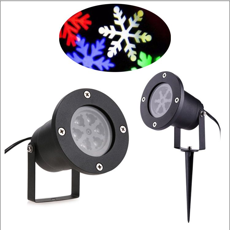 Garden Led Snowflake Projector Ac100 265v Eu Us Uk Au Plug Snow Moving Decoration Xmas Lamp Outdoor Lights