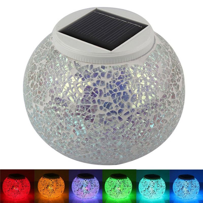 Best Solar Powered Mosaic Glass Ball Led Garden Lights Color Best Solar Powered Mosaic Glass Ball Led Garden Lights Color Changing Table Lamps Waterproof Outdoor For Lamp Under