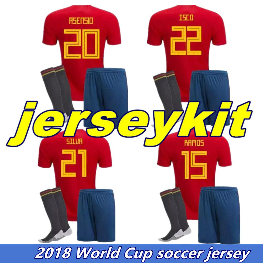 Spain Home Football Socks Mens 2019-21