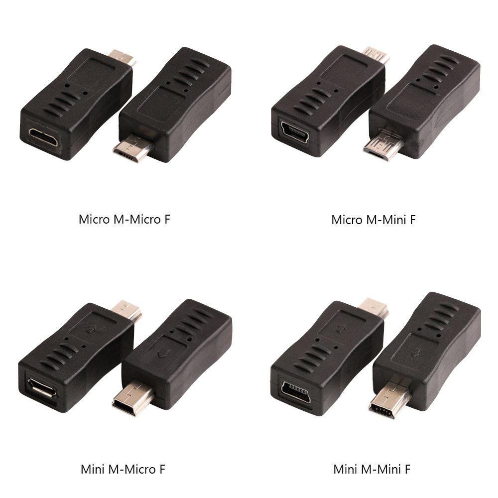 1pc Nuevo Mini 5pin USB macho a hembra USB 2.O conector Adaptador Ángulo on-the-go Izquierdo