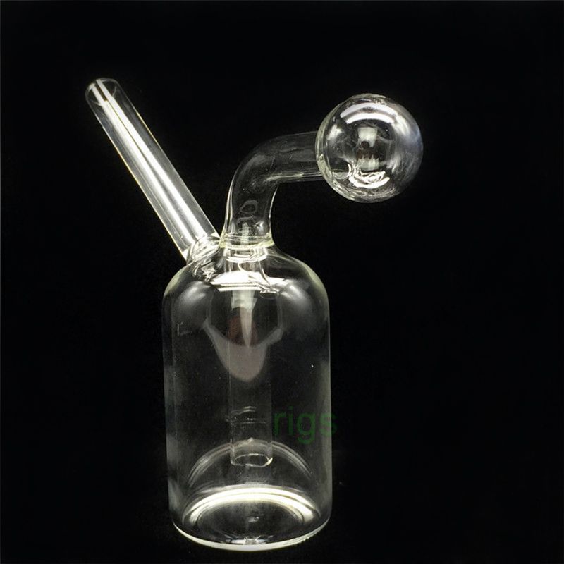 2019 Glass Bong Oil Burner Bongs Dab Rig Mini Thick 12cm 4.7 Tall