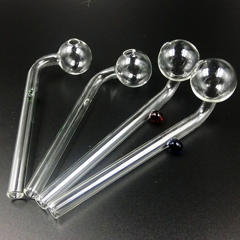 2021 Curved Hand Glass Oil Burner Pipes For Smoking Glass Pipes With