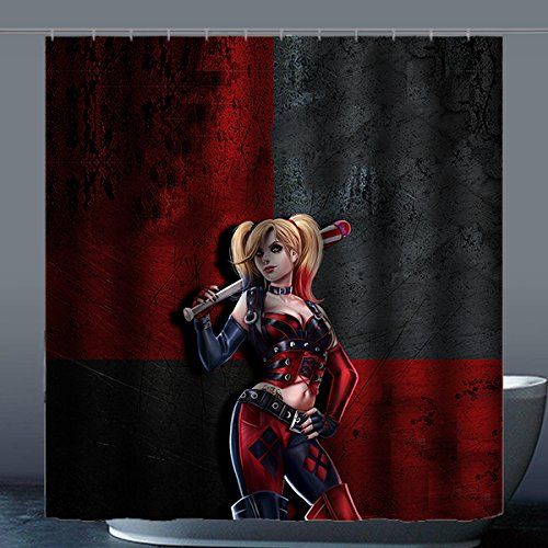 2019 Custom Joker Harley Quinn Waterproof Polyester Fabric Bathroom 2019 Custom Joker Harley Quinn Waterproof Polyester Fabric Bathroom Shower Curtain 66 X 72 From Littemanthree 25 13 Dhgate Com