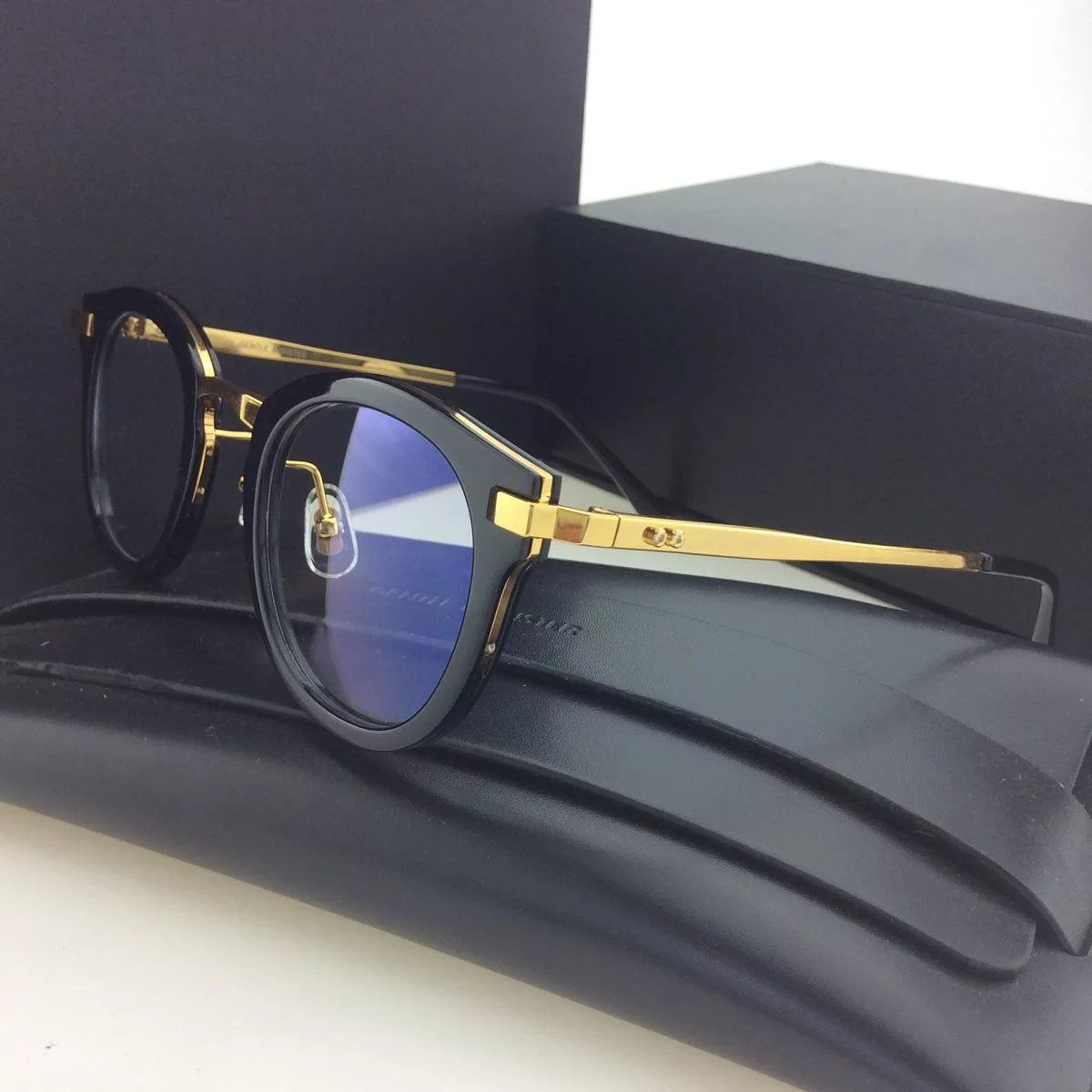 2021 Brand Glasses Korea Eyeglasses Rigo Round Frame Glasses Frame V Logo Retro Women And Men