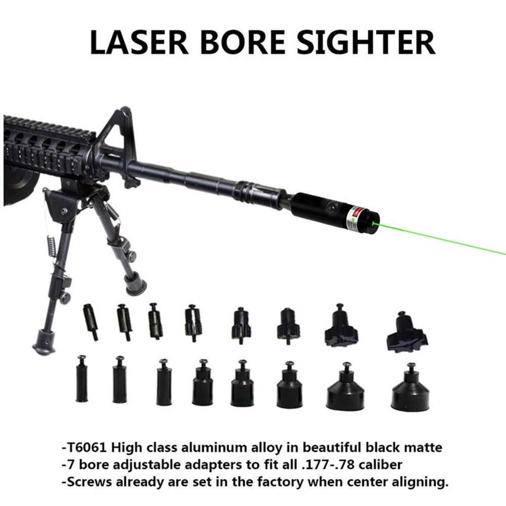Grün Laser Boresighter Bore Sight Kit für .177 bis .50 Kaliber mit Schalter 