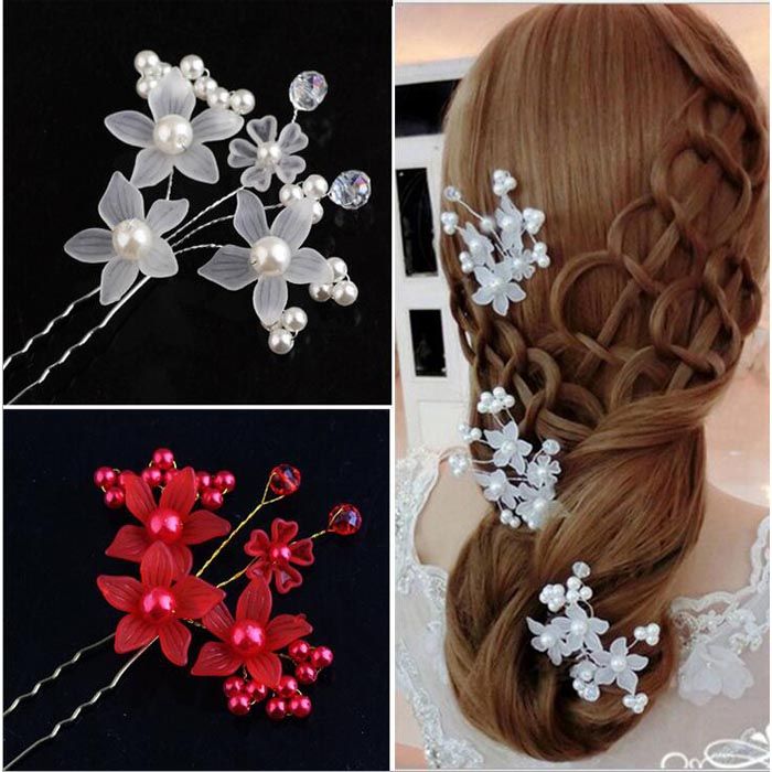 Fashion Bridal Wedding Accessories Flower Hairpin Barrette Hair