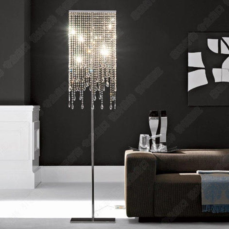 Led Crystal Floor Lights Modern Lamp Res Led Crystal Floor Lights Modern Lamp Res Stand Light Fixture Cristal Silver Candelabra Standing Hotel
