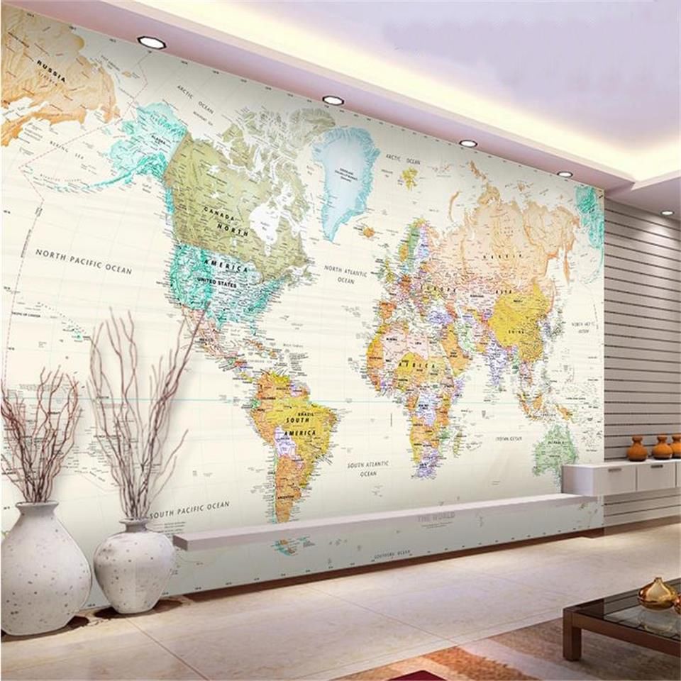 3d photo wallpaper custom mural study room