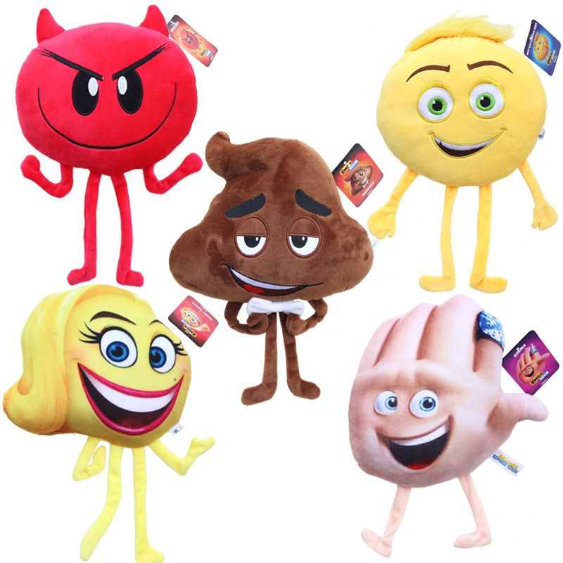 2019 Stuffed Cartoon The Emoji Movie 5 Expressions Plush Toys Anime