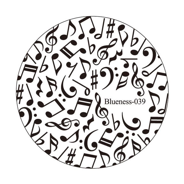 wholesale blueness musical note stainless steel nail art stamping music note stamp