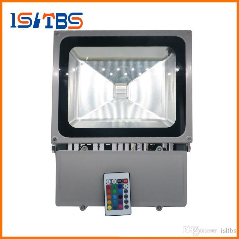 100w Rgb Led Floodlights Flood Lights Outdoor Landscape Wall 100w Rgb Led Floodlights Flood Lights Outdoor Landscape Wall Lamp Ac 85 265v Remote Control Eu Uk Us Plug Commercial Halogen