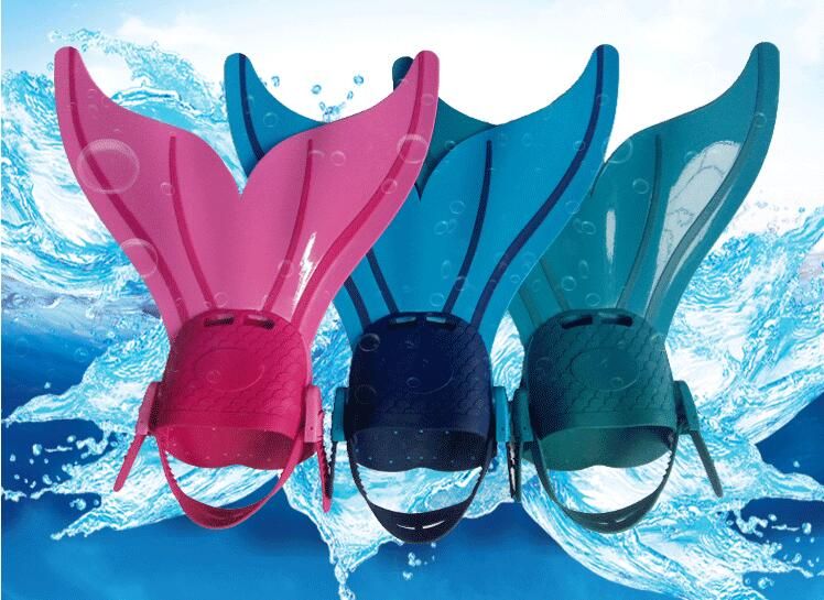 2021 Cute Swimming Fins For Kid Children Mermaid Swim Fin Swimming Foot
