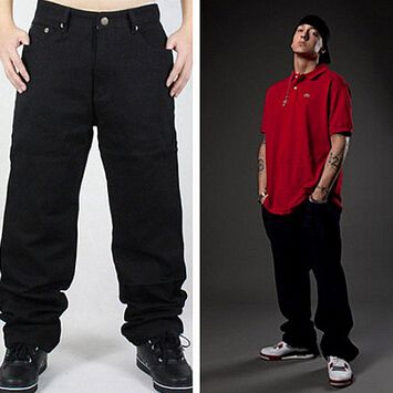 loose fit black jeans mens